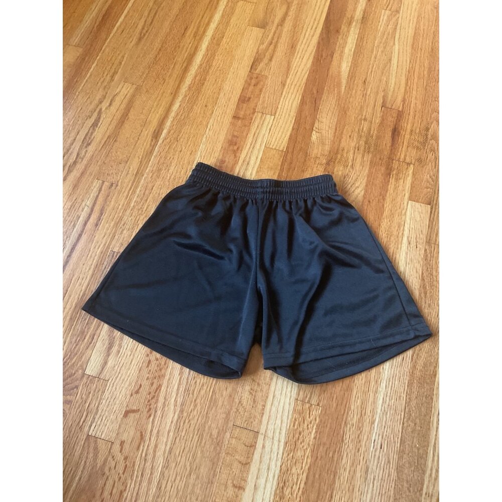Youth Score Black Polyester Athletic Shorts Size YS